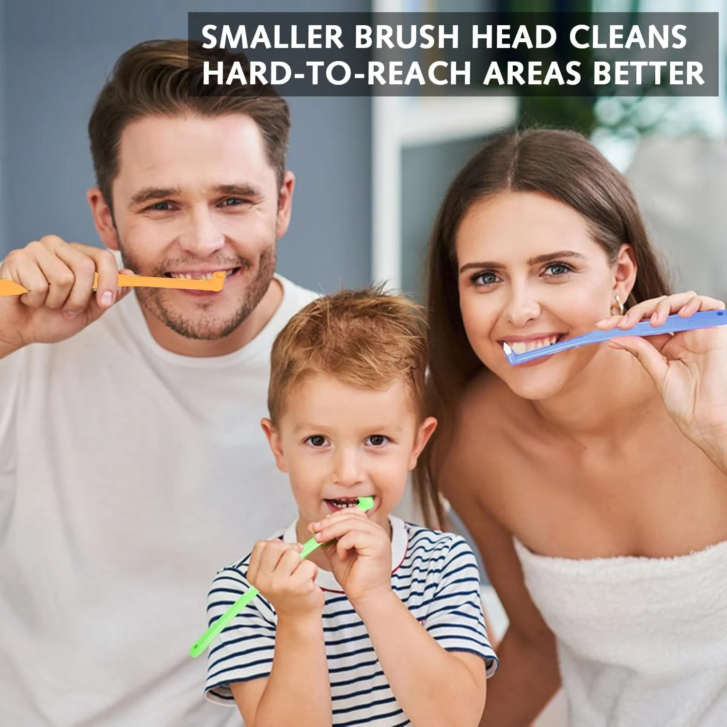 8 Pieces Interroom Toothbrush, Soft Single Toothbrush with Tuft, Slim Interspace Toothbrushes Interdental Brushes for Sensitive Gums, Deep Cleaning, for Teeth Cleaning - Image 2