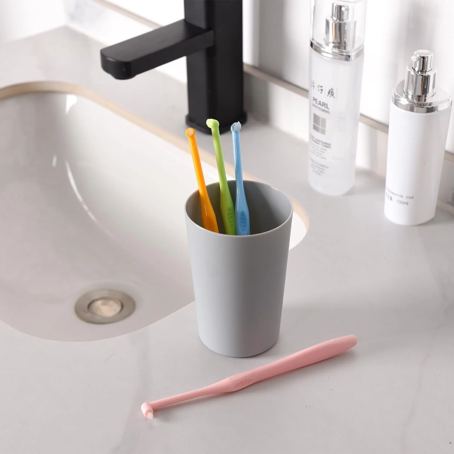 8 Pieces Interroom Toothbrush, Soft Single Toothbrush with Tuft, Slim Interspace Toothbrushes Interdental Brushes for Sensitive Gums, Deep Cleaning, for Teeth Cleaning - Image 4
