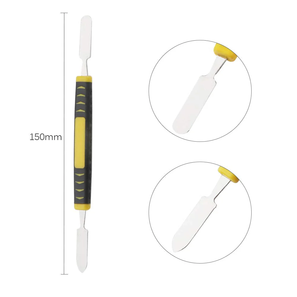 8 Pieces Metal & Plastic Spudger Set Pry Opening Tool Triangle Picks Opener Compatible with iPhone iPad MacBook Laptop Repair Kit - Image 3