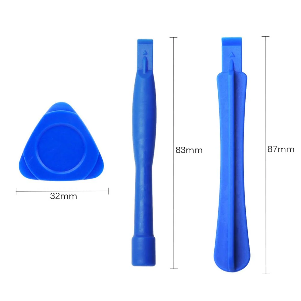 8 Pieces Metal & Plastic Spudger Set Pry Opening Tool Triangle Picks Opener Compatible with iPhone iPad MacBook Laptop Repair Kit - Image 4