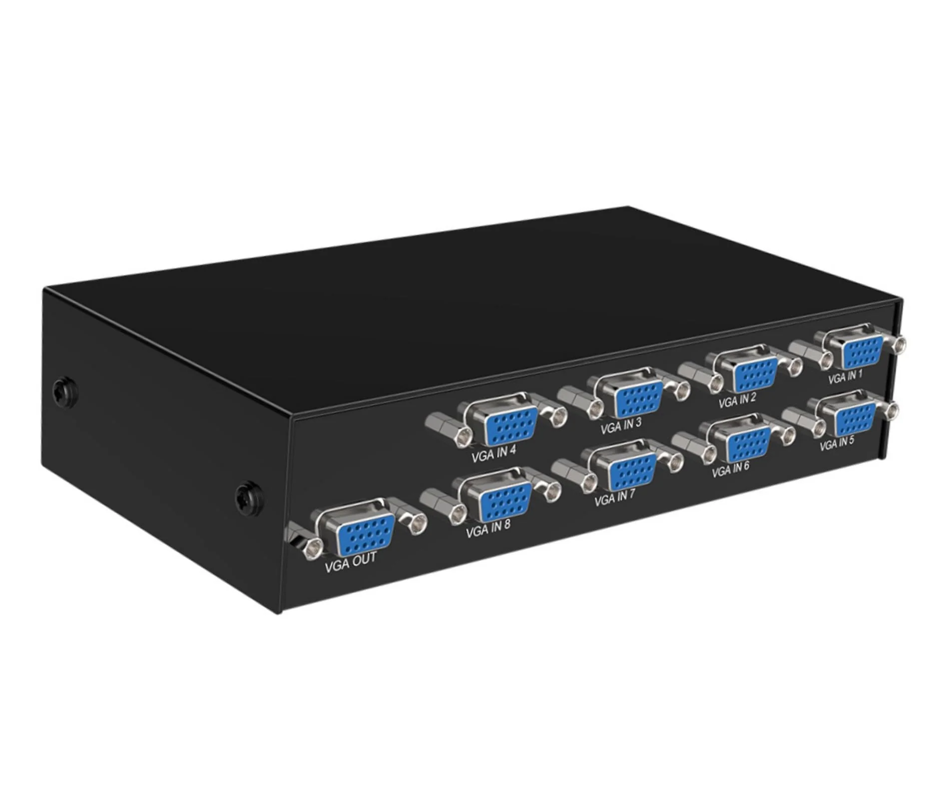 8 Port VGA Video switcher 8 in 1 Out 4 in 1 Out bi Directional Inter Convertible Video Sharer Computer Host External VGA TV Monitor Projector selector Switch Box 1 Host at a time