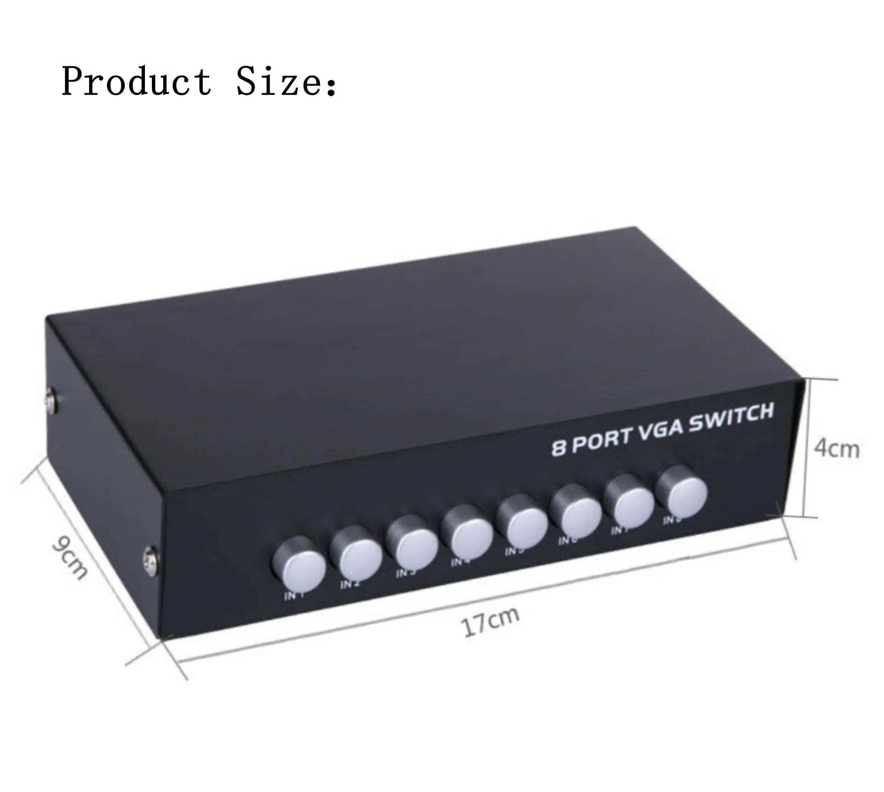 8 Port VGA Video switcher 8 in 1 Out 4 in 1 Out bi Directional Inter Convertible Video Sharer Computer Host External VGA TV Monitor Projector selector Switch Box 1 Host at a time - Image 9