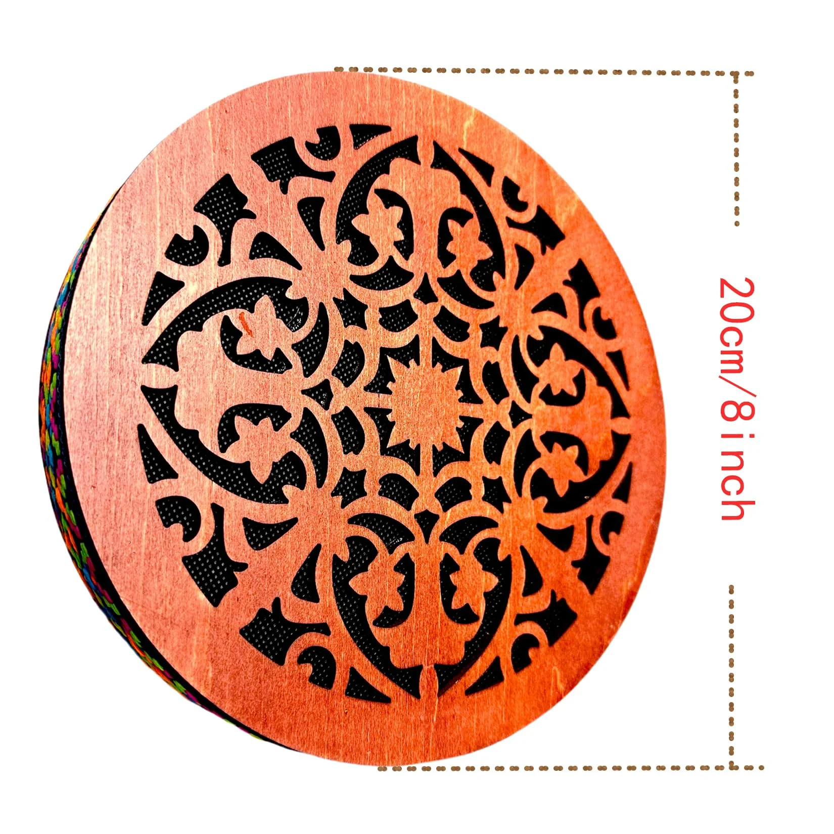 8'' Water Stream Drum | Rain Disk "Water-Fall" | Instrument for Sound Therapy | Ocean Drum | Sonic Energy Wave Drum | Yoga Meditation | Release Pressure | Music Healing Instrument (With Display Stand) - Image 2