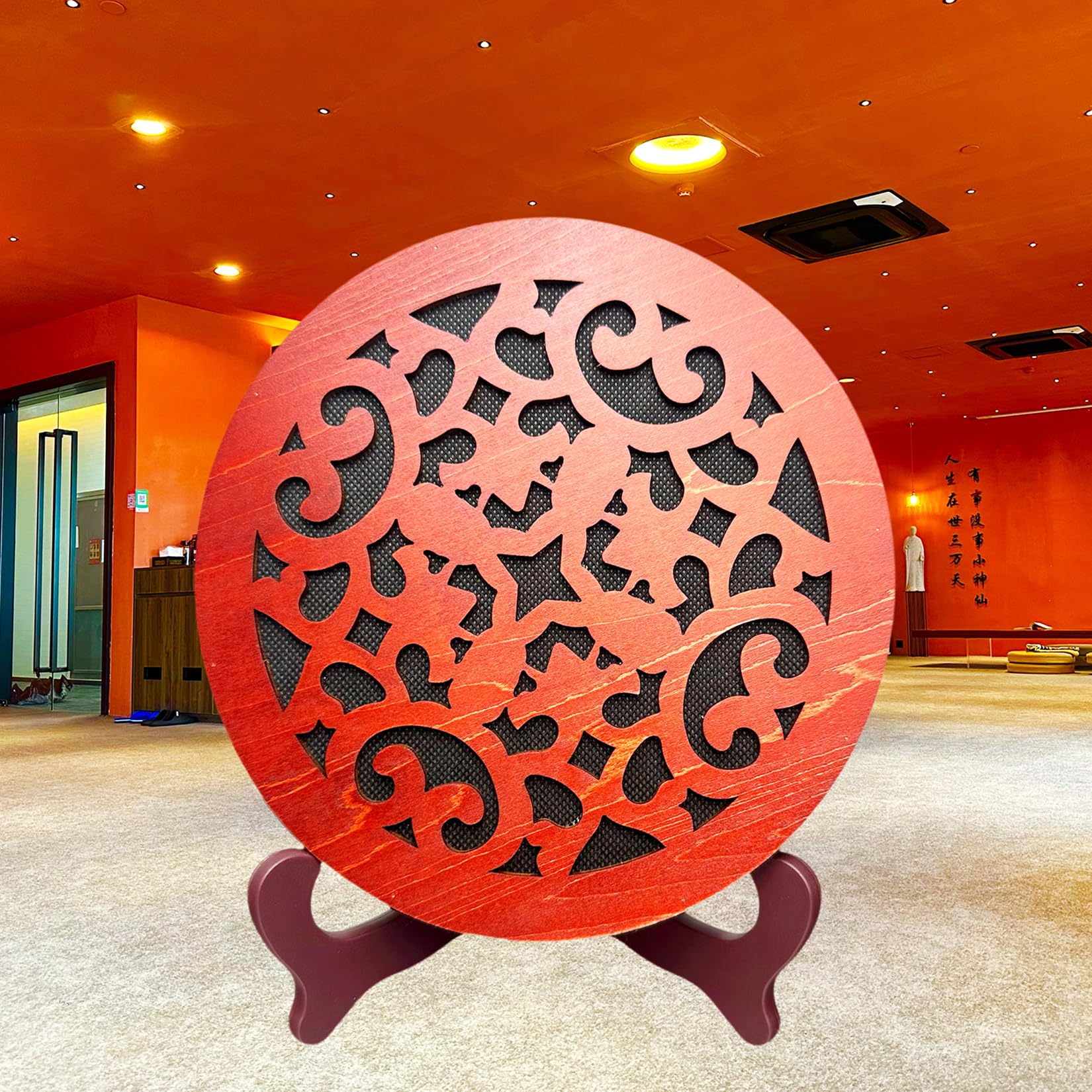 8'' Water Stream Drum | Rain Disk "Water-Fall" | Instrument for Sound Therapy | Ocean Drum | Sonic Energy Wave Drum | Yoga Meditation | Release Pressure | Music Healing Instrument (With Display Stand) - Image 7