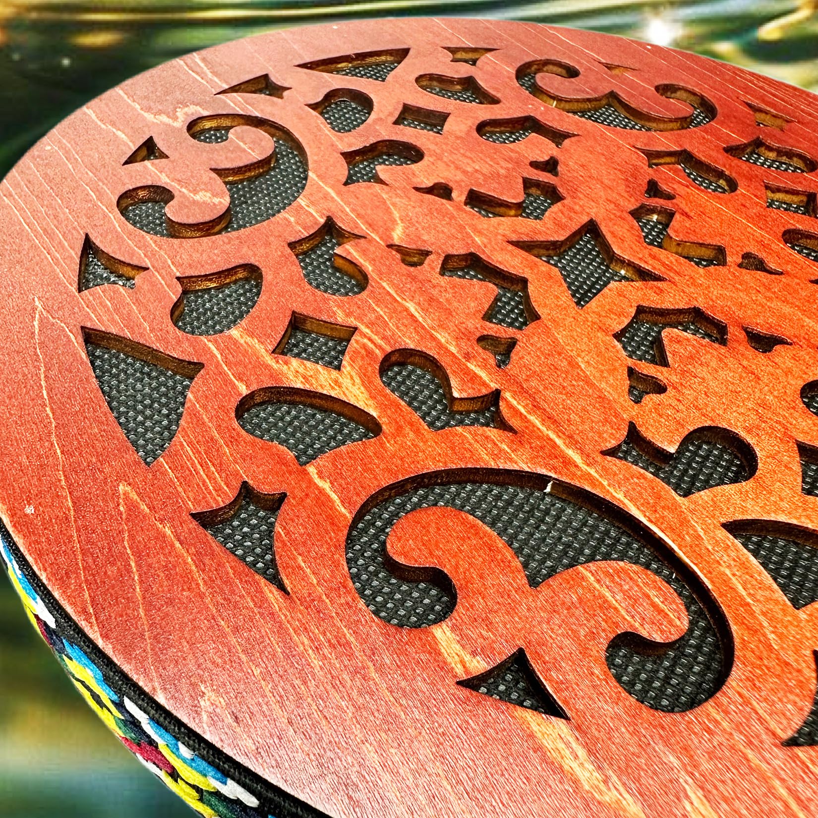 8'' Water Stream Drum | Rain Disk "Water-Fall" | Instrument for Sound Therapy | Ocean Drum | Sonic Energy Wave Drum | Yoga Meditation | Release Pressure | Music Healing Instrument (With Display Stand) - Image 8