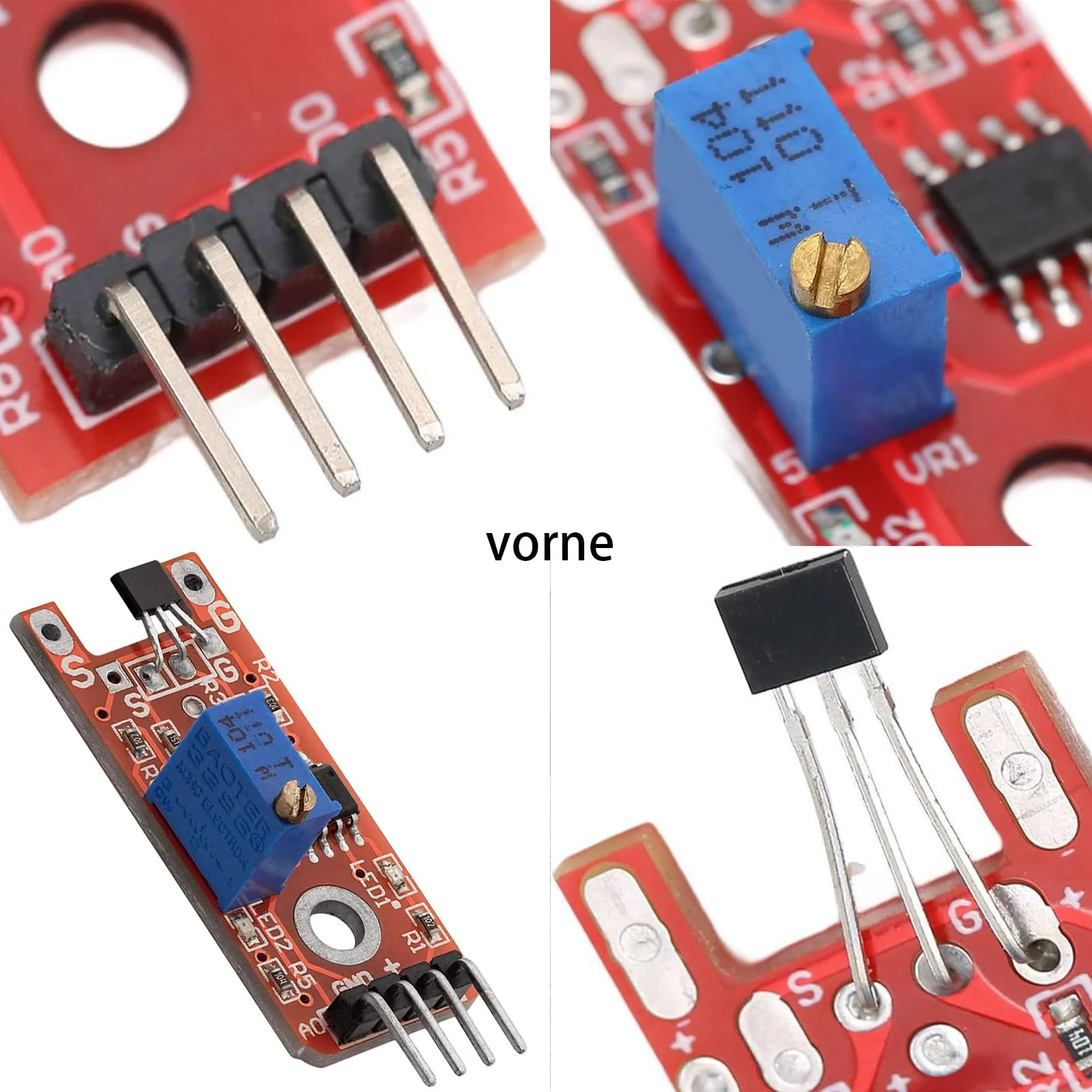 8 x linear magnetic Hall sensor modules KY-024 compatible for Arduino and Raspberry Pi 8 - Image 3