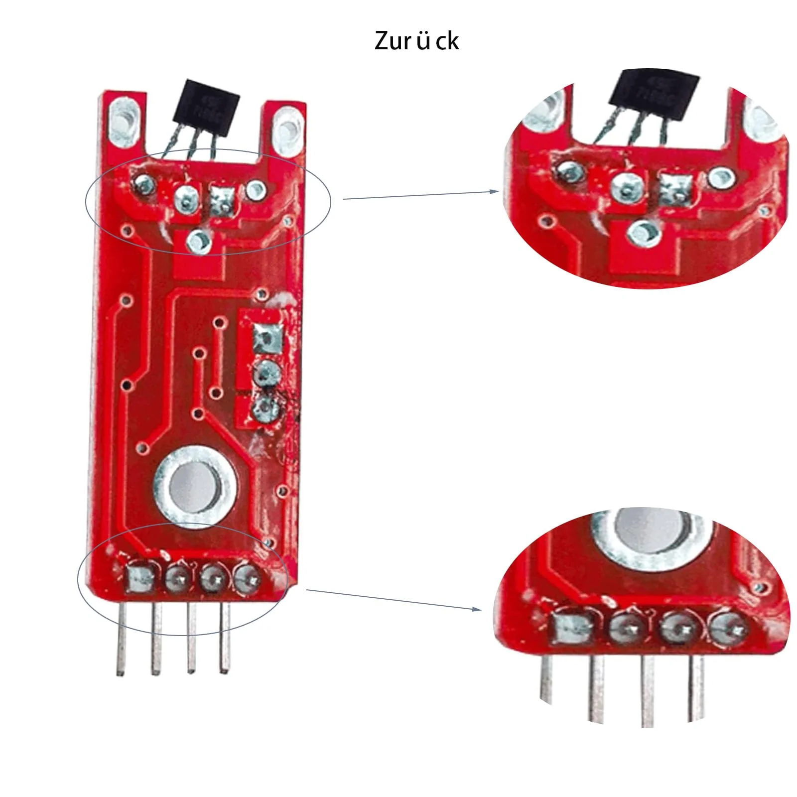 8 x linear magnetic Hall sensor modules KY-024 compatible for Arduino and Raspberry Pi 8 - Image 6