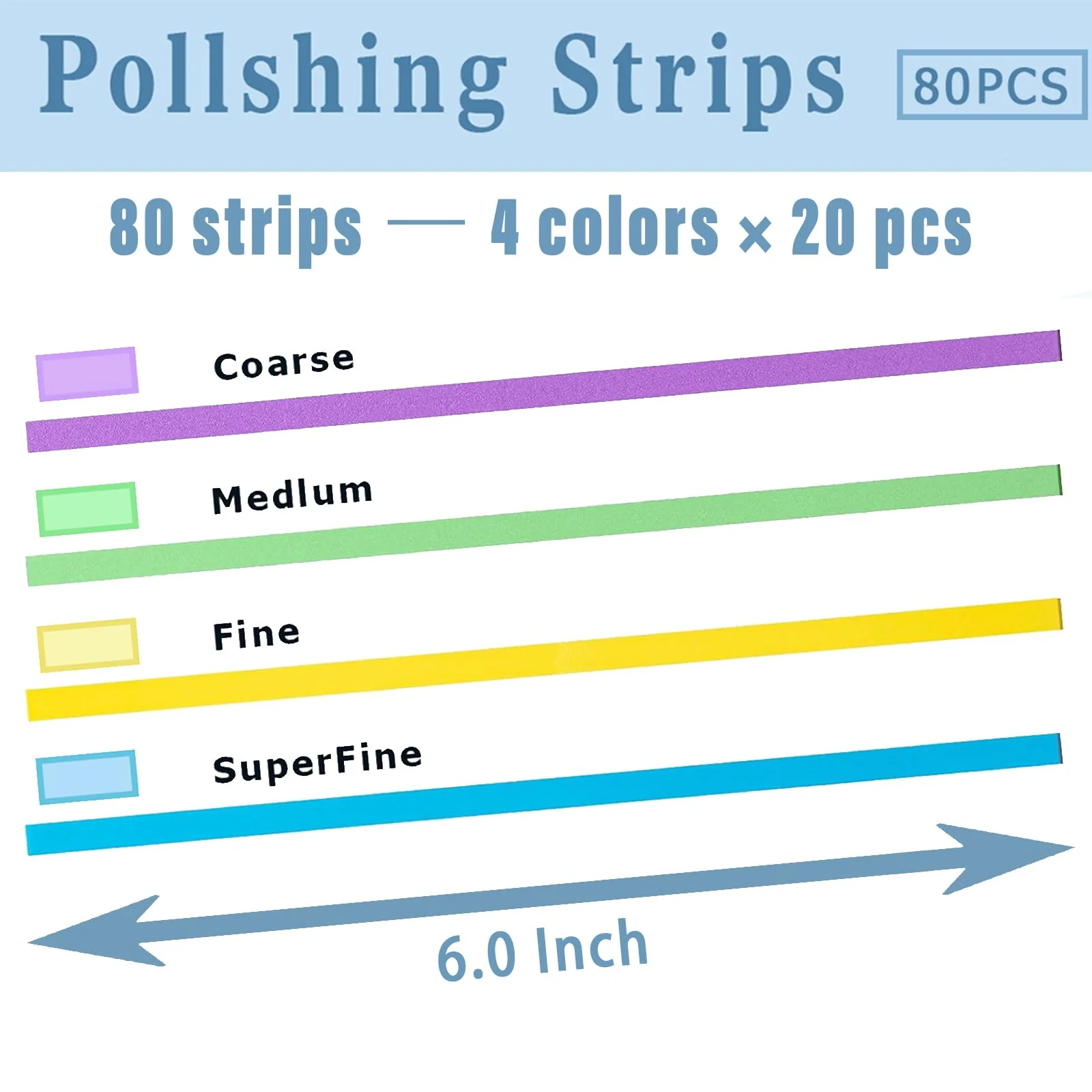 80PCS Dental Polishing Strips, Teeth Sanding and Grinding Tool Kit, 80 Pieces - Image 2