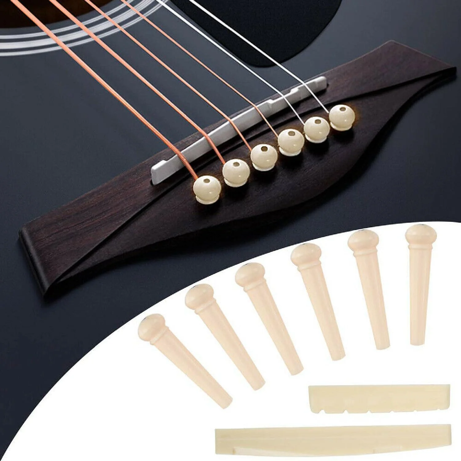 84Pcs Guitar Tool Kit, Guitar Cleaning Kit, Guitar Accessories Guitar Setup Kit, Guitar Repair Kit for Acoustic Electric Guitar Ukulele Bass Banjo, Guitar Maintenance Kit Guitar Gifts for Musicians - Image 8