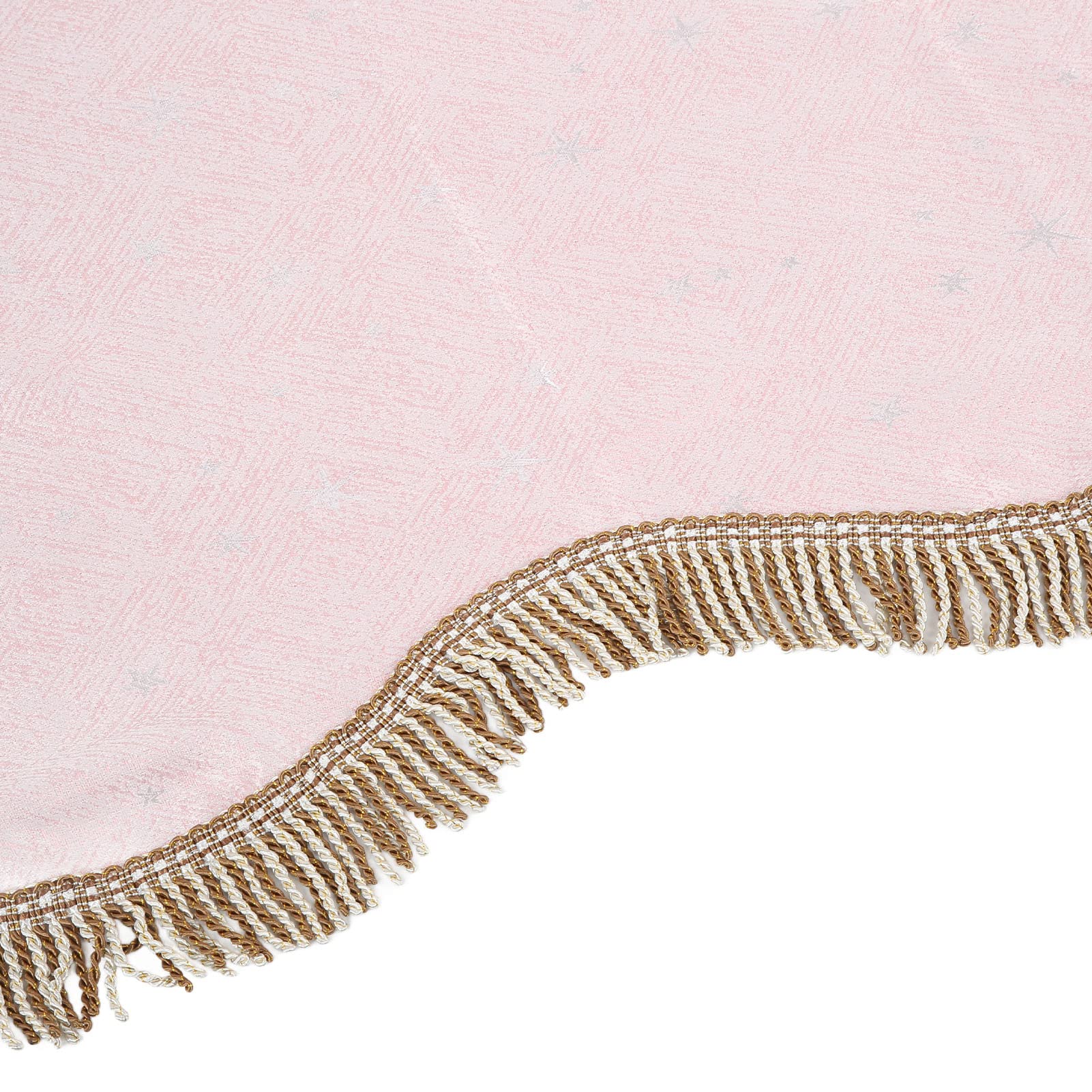 88 Key Piano Cloth,Golden Velvet Piano Cover,Keyboard Protective Cover with Tassel Decoration() Pink - Image 2