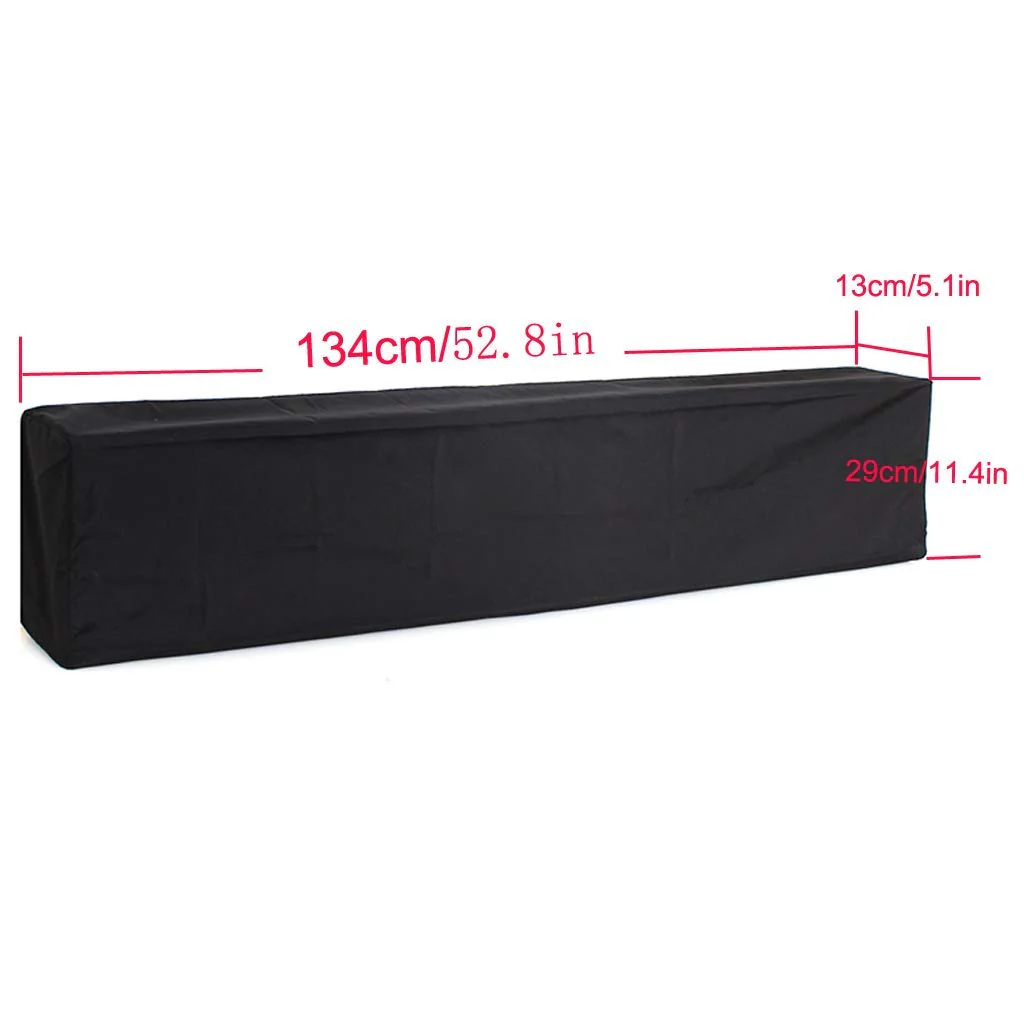 88 Key Piano Keyboard Dust Cover - Keyboard Dust Cover 88 Key Electronic Keyboard Cover - Electronic Keyboard Cover - Digital Piano Cover - Electronic Piano Keyboard Dust Cover on Stage, Black - Image 2