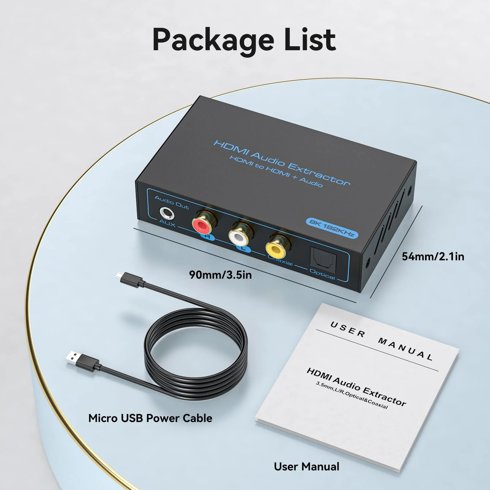 8K HDMI 2.1 Audio Extractor 4K@120Hz HDMI to Optical 3.5mm AUX Audio Adapter Splitter Converter Supports HDCP Digital DTS 5.1 PCM for PS4 PS5 Xbox - Image 6