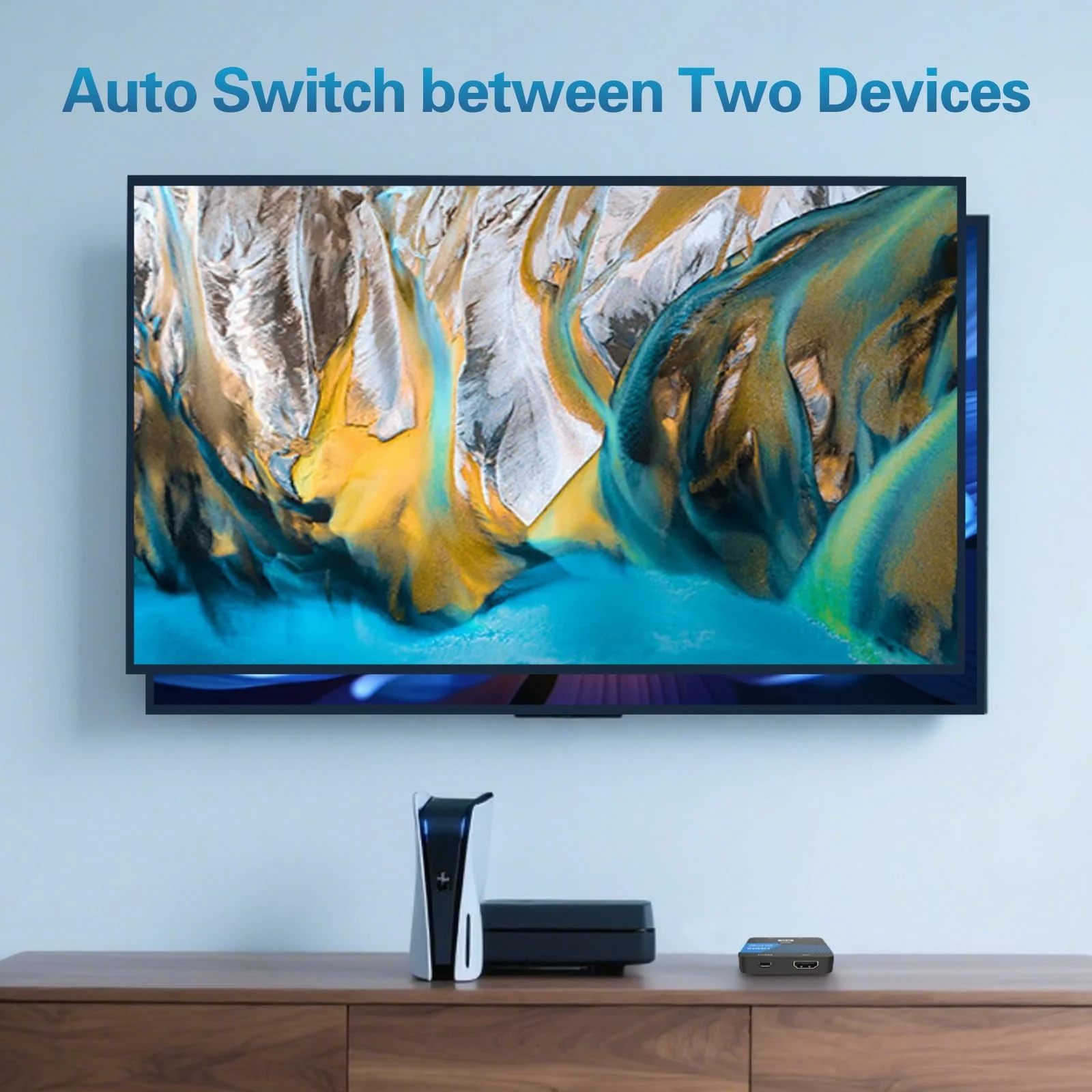 8K HDMI Switch 2 in 1 Out 4K@120Hz HDMI Switcher Support HDR10+, Dolby Vision, VRR, ALLM - Image 4