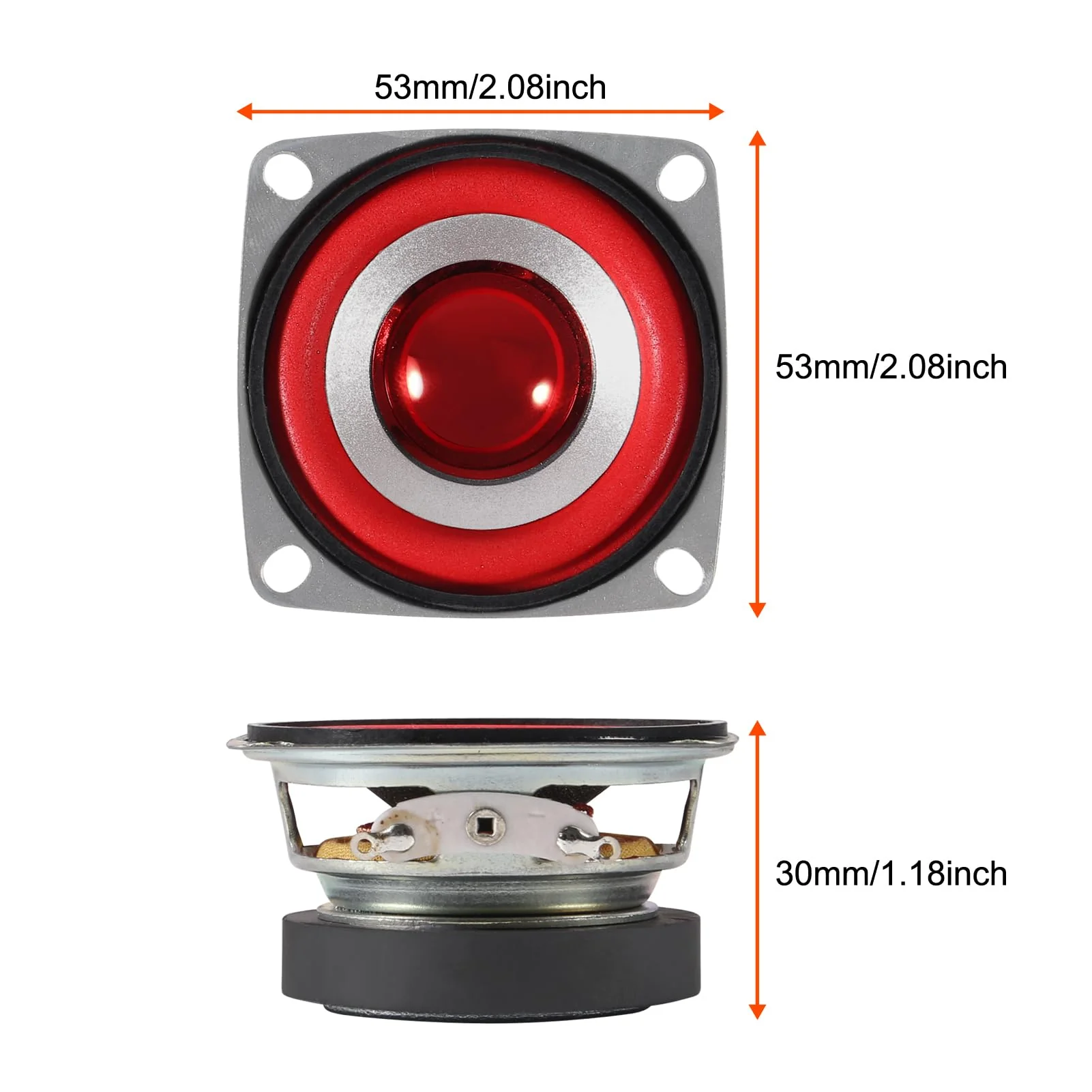 8pcs 4Ohm 5W Full Range Audio Speaker Stereo Woofer Loudspeaker for Arduino Replacement 8pcs - Image 3