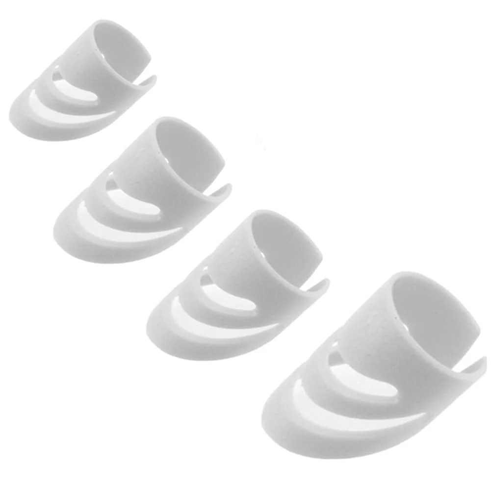 8Pcs Alaska Guitar Picks（XL+L+L+M）, Adjustable Finger Picks, Alaska Picks Plectrums Stringed Instrument Accessories Guitar Picks (White) White - Image 3