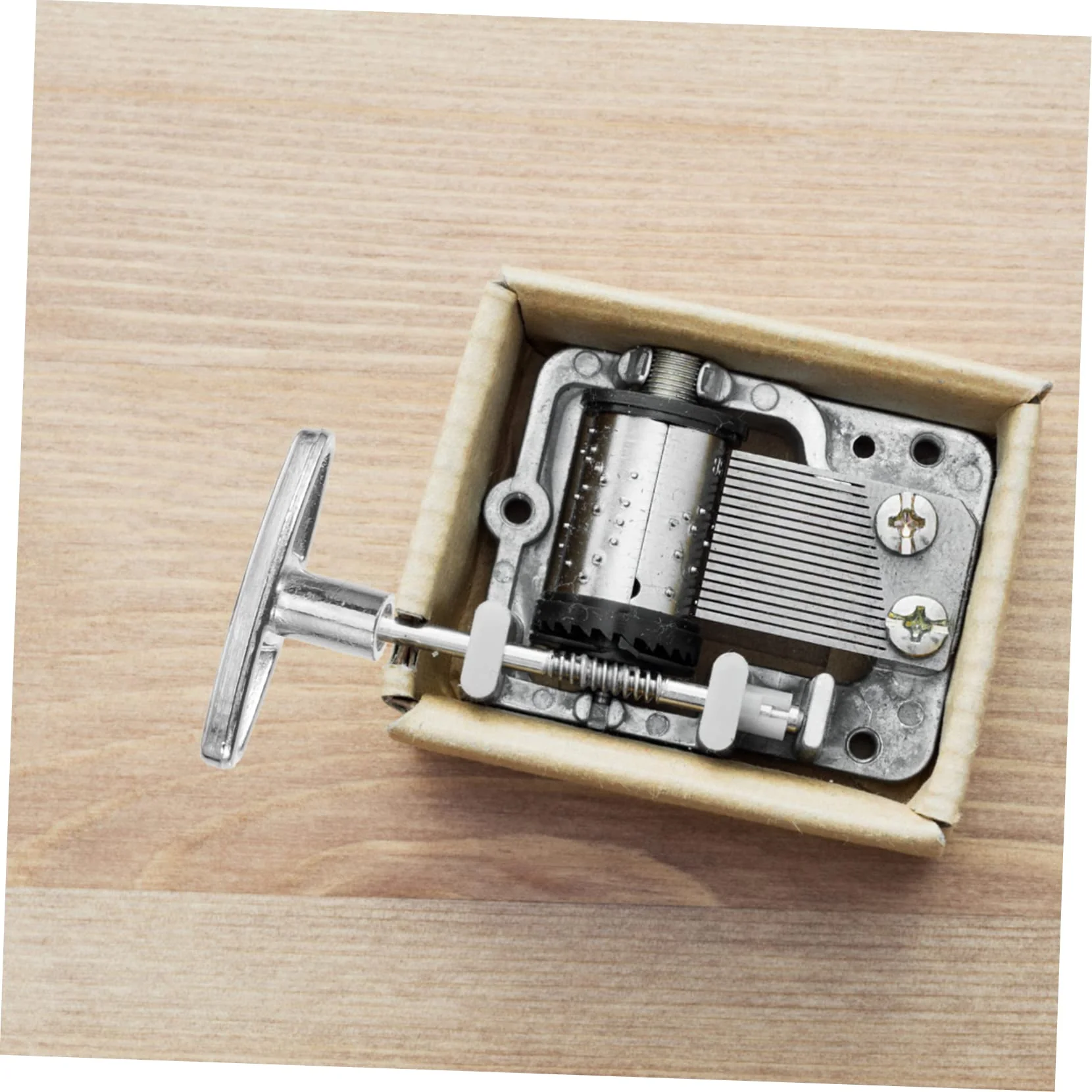 8pcs Music Box Knob Musical Mechanism Key Snow Globe Repair Kit Musical Movements Windup Jewelry Toy Key Music Jewelry Toys Winding Keys for Windup Metal Iron Replace to Rotate Silver 2.5x1cm - Image 9