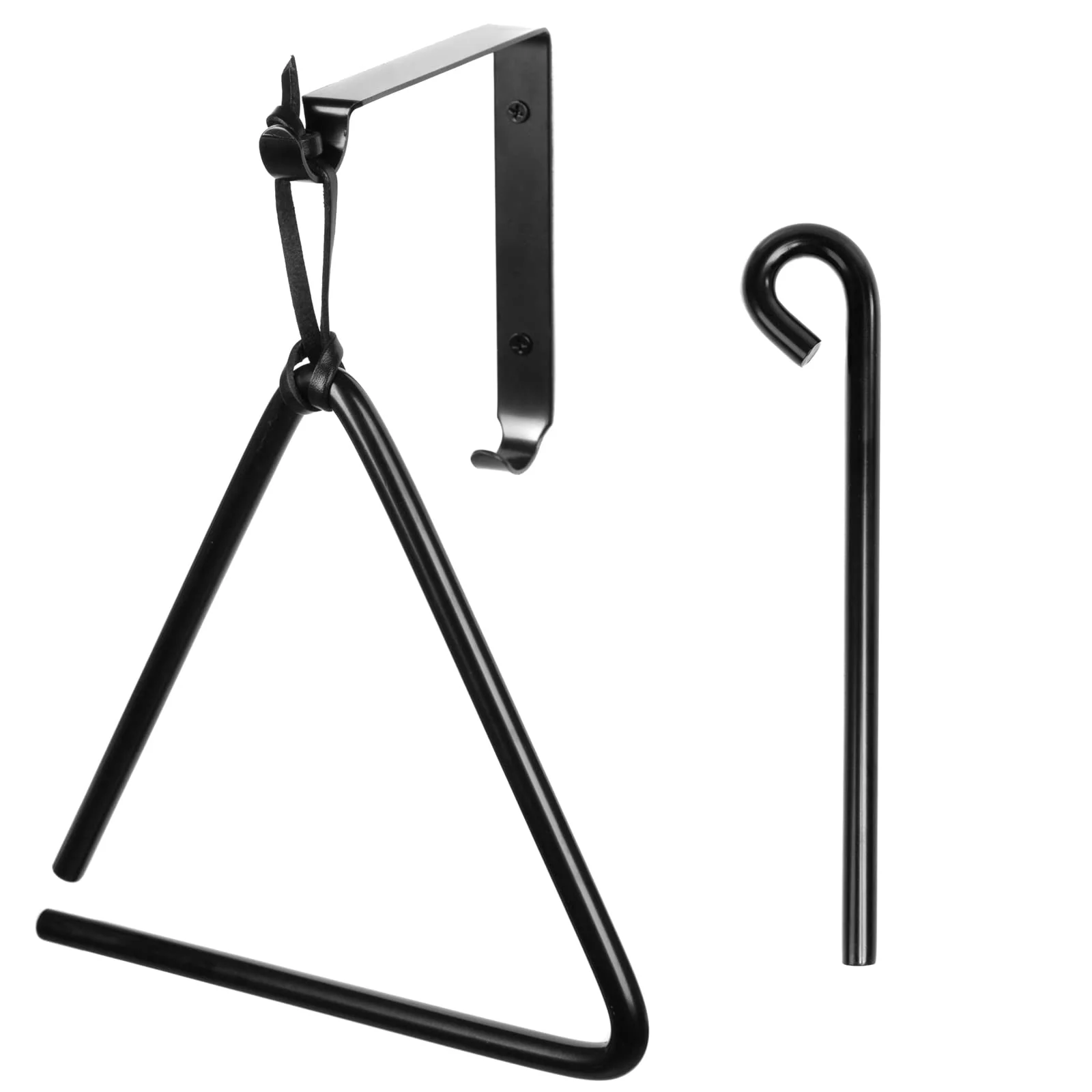 9 Inch Triangle Dinner Bell Hunging Bell Percussion Triangle bell With Striker outdoor bell Wall outside Bell Bracket Mounts indoor Steel Bell - Image 2