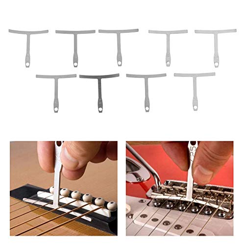 9 Pcs Understring Radius Gauge, Universal Guitar Gauge for Guitar Bass Bridge Fingerboard Saddle 7.25~20 Playing Accessories - Image 3