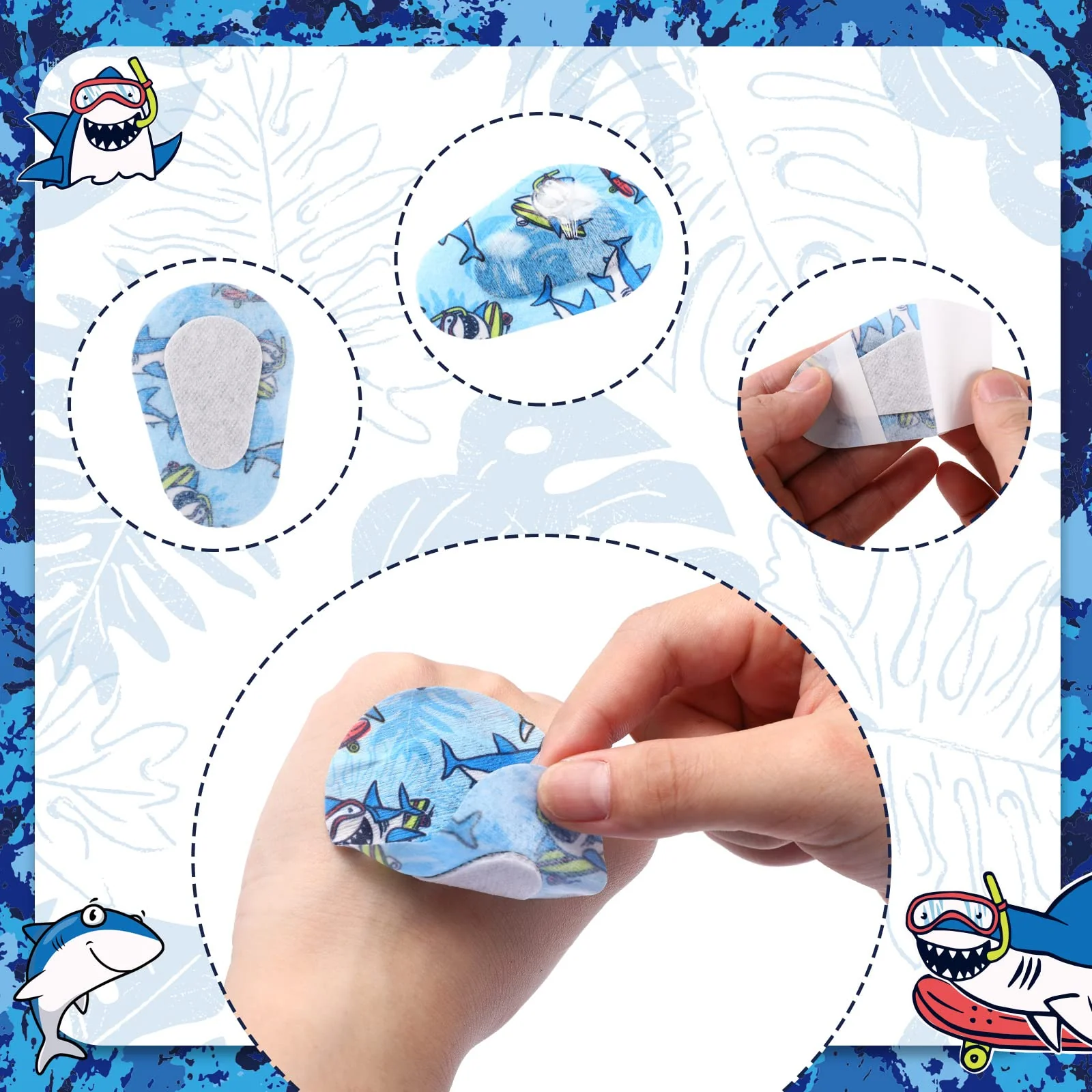 90 Pcs Kids Eye Patches Adhesive Eye Patches Girl Boy Cute Toddler Eye Patch Medical Eye Patch for Lazy Eye Amblyopia Cross Eye Baby Eye Patch(Boys Style, 3 x 2 Inch) Boys Style - Image 3