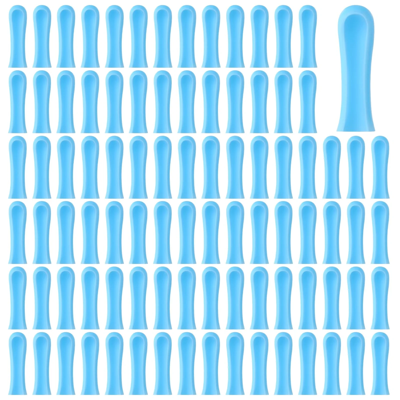90 Pieces Silicone Ear Cleaner Head for Earwax Remover Ear Spoon Accessories for Ear Wax Removal Hearwax Remover Replacement Tip Interchangeable Tips for Ear Cleaner Smooth Soft EarCleaner Accessories - Image 8