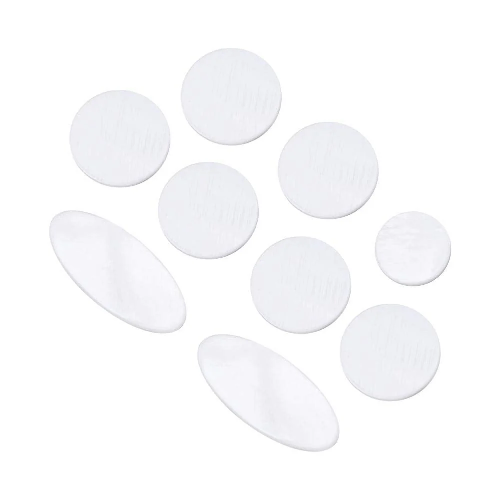 9Pcs/set Saxophone Key Buttons, Inlays White Abalone Shell Finger Button for Alto Tenor Soprano Sax Replacement tenor saxophone key pearls - Image 7