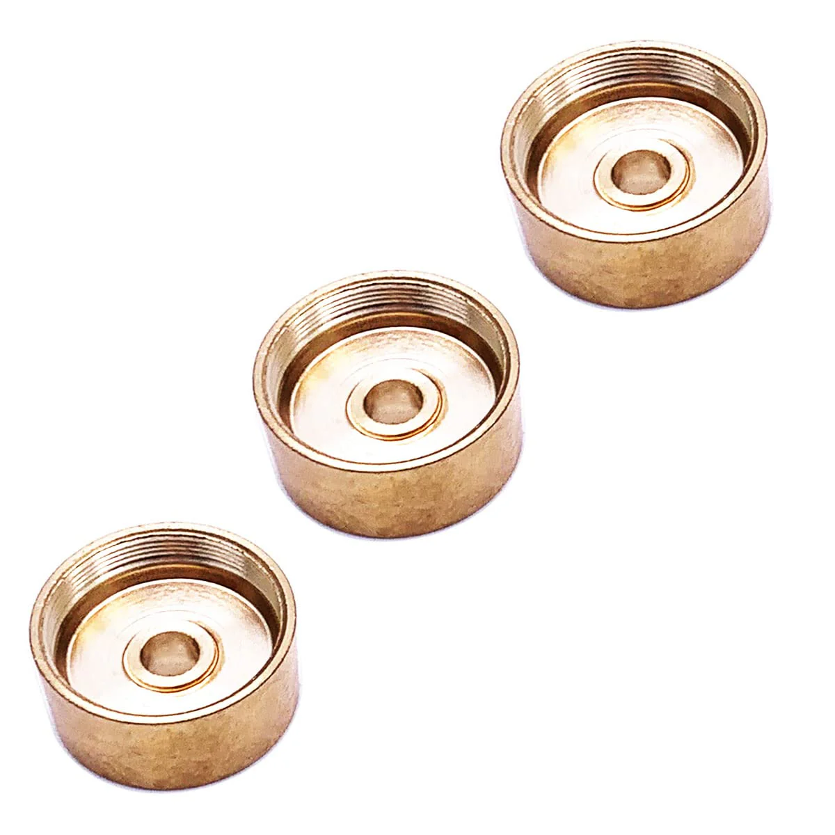 9pcs Trumpet Trim Kit Bach Trumpet Bottom Valve Cap Weighted for Improving the Sound MEDIUM, Raw Brass - Image 4