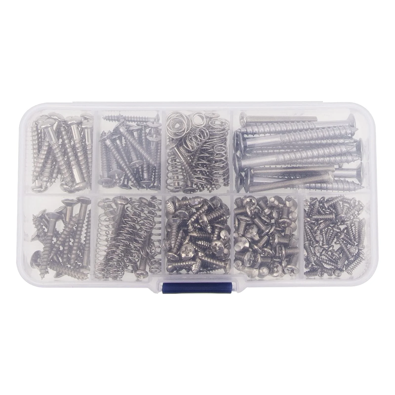 9Types Yootones 226 Pieces Guitar Screw Kit with Springs Compatible with Electric Guitar Bridge, Pickup, Pickguard, Tuner, Switch, Neck Plate, Guitar Strap Buttons & A Tweezers Guitar Accessories - Image 3