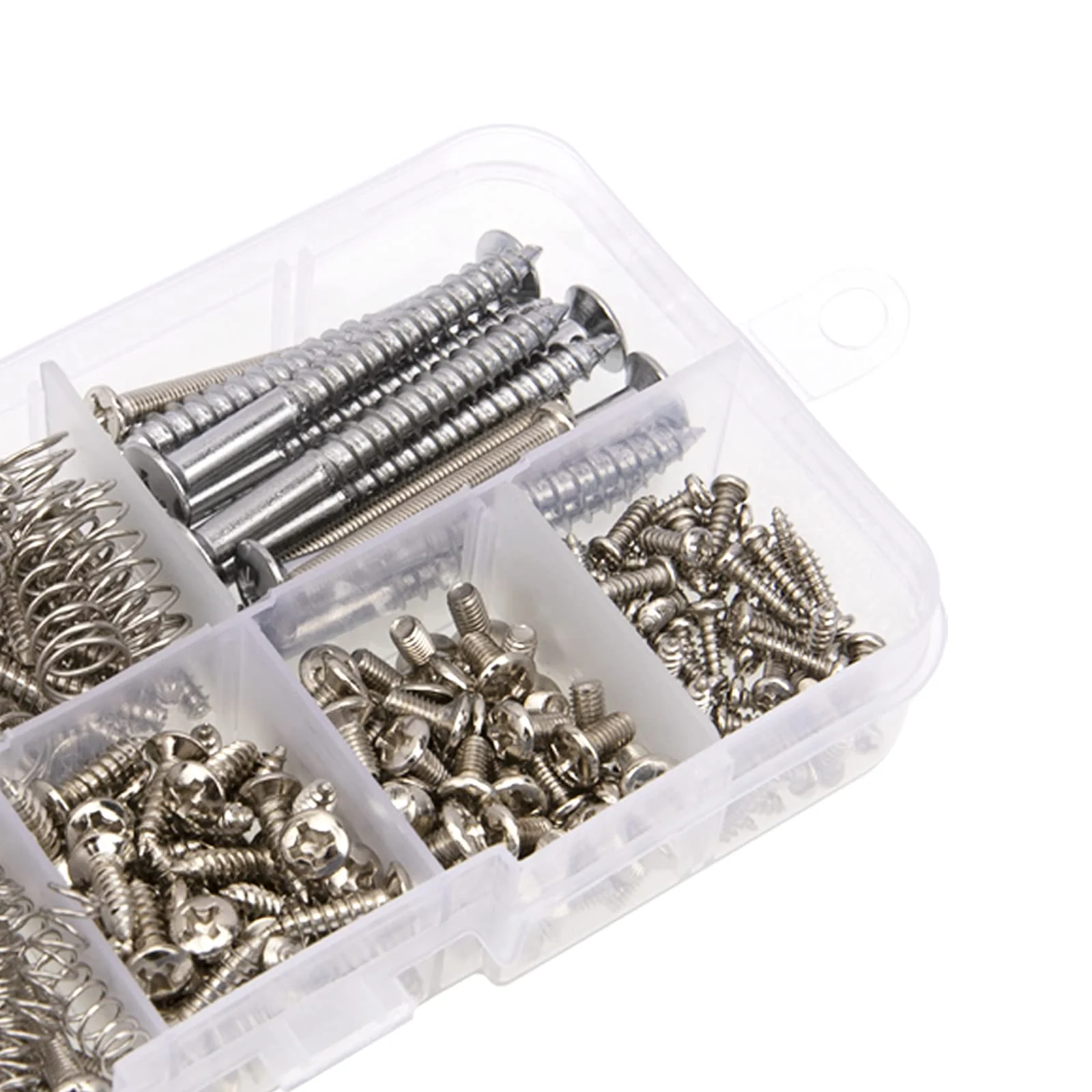 9Types Yootones 226 Pieces Guitar Screw Kit with Springs Compatible with Electric Guitar Bridge, Pickup, Pickguard, Tuner, Switch, Neck Plate, Guitar Strap Buttons & A Tweezers Guitar Accessories - Image 5