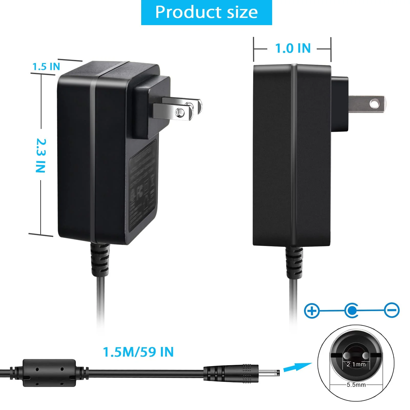 9V 2A Power Supply Charger Cable for Roland PSB-1U Adapter, for Boss PSA-120S ME-80 RC-30 RC-202 ME-70 Power Guitar Pedal, for DYMO LabelManager LM-160 500TS 100 150 220P 350 LM210D LM-200 - Image 4