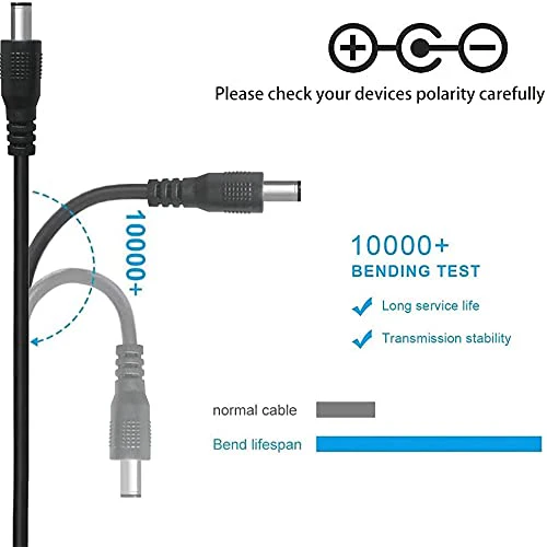 9V AC DC Adapter Power Cord for Casio Keyboard Piano AD-5 WK-110 WK-200 CTK-2100 CTK-496 LK-220 LD-50 HT-700 CA-100 CTK-710 CTK-720 Replacement Original Chargers AD-5MU / AD-5MR Supply Cable - Image 3