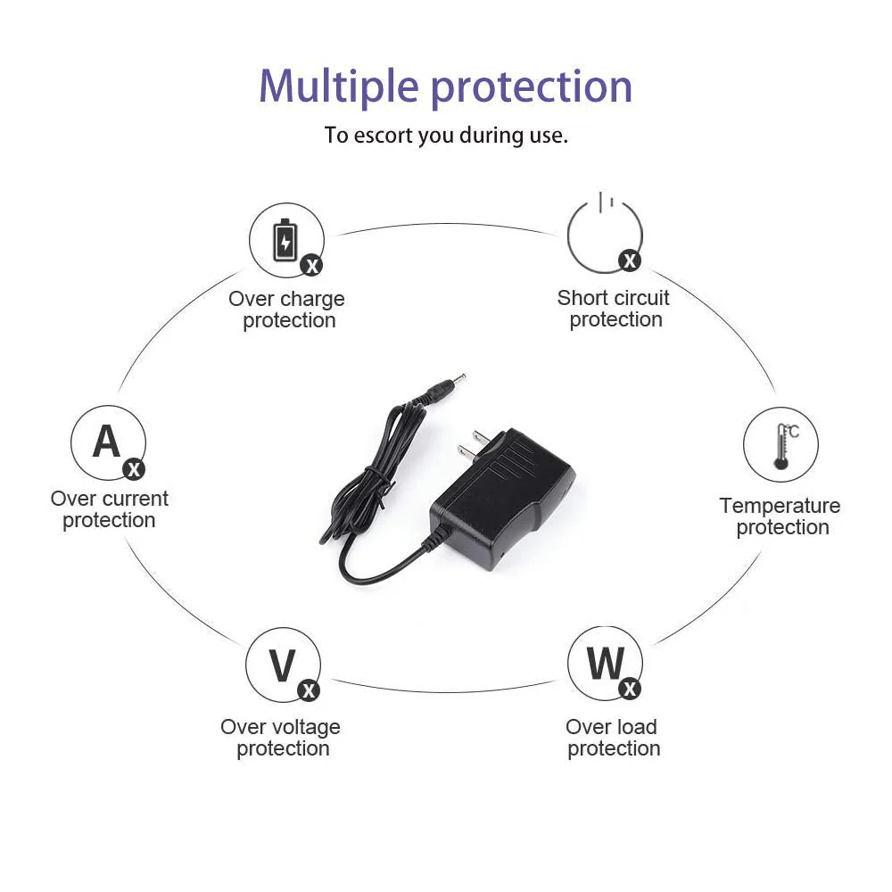 9V AC DC Adapter Power Cord for Casio Keyboard Piano AD-5 WK-110 WK-200 CTK-2100 CTK-496 LK-220 LD-50 HT-700 CA-100 CTK-710 CTK-720 Replacement Original Chargers AD-5MU / AD-5MR Supply Cable - Image 6