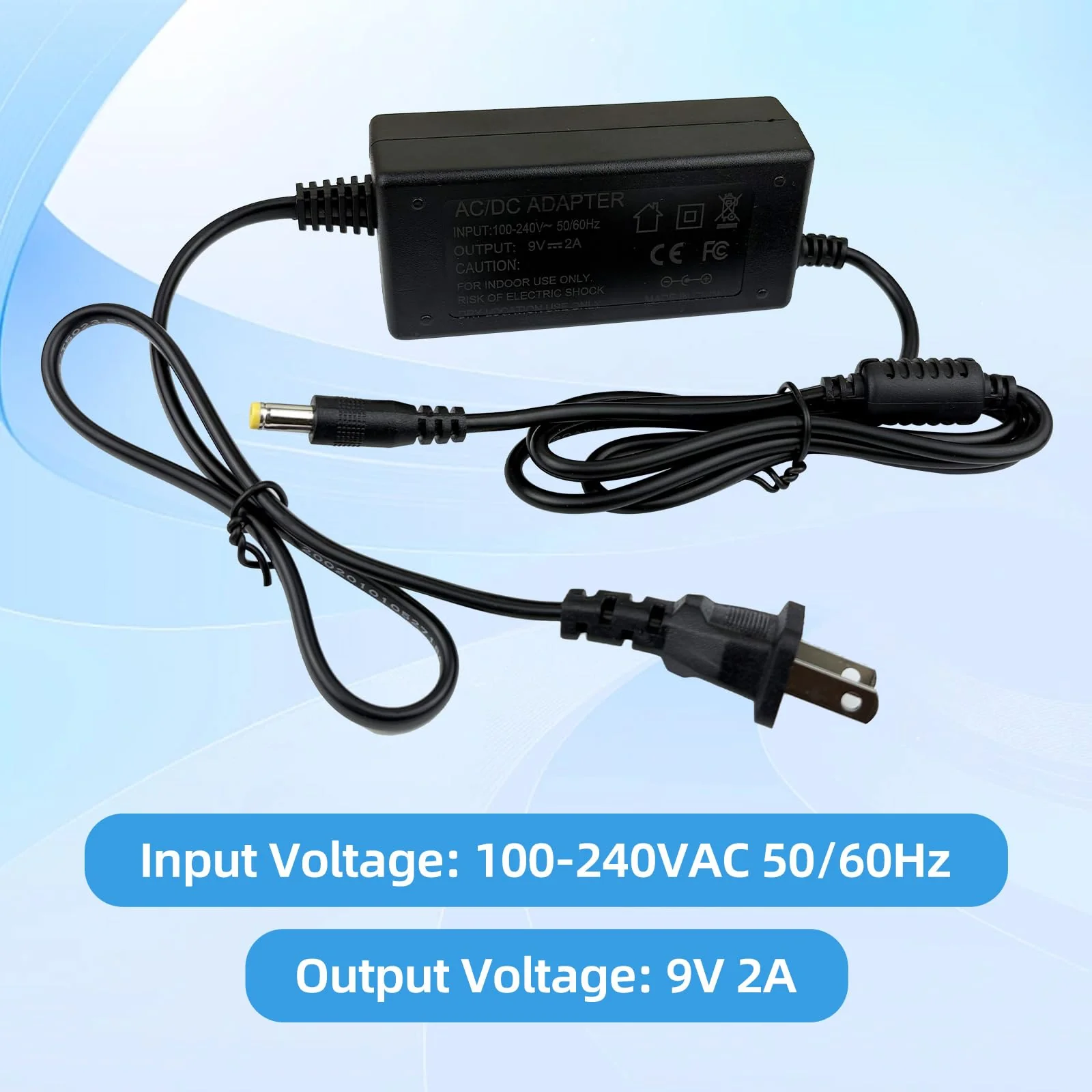 9V AC/DC Power Adaptor Compatible with Command Mesh Kit Alesis Debut Kit, Alesis Nitro Max Nitro Pro Kit, Mesh Electronic Drum Module Electronic Drum Module Power Adapter Supply Cord - Image 6