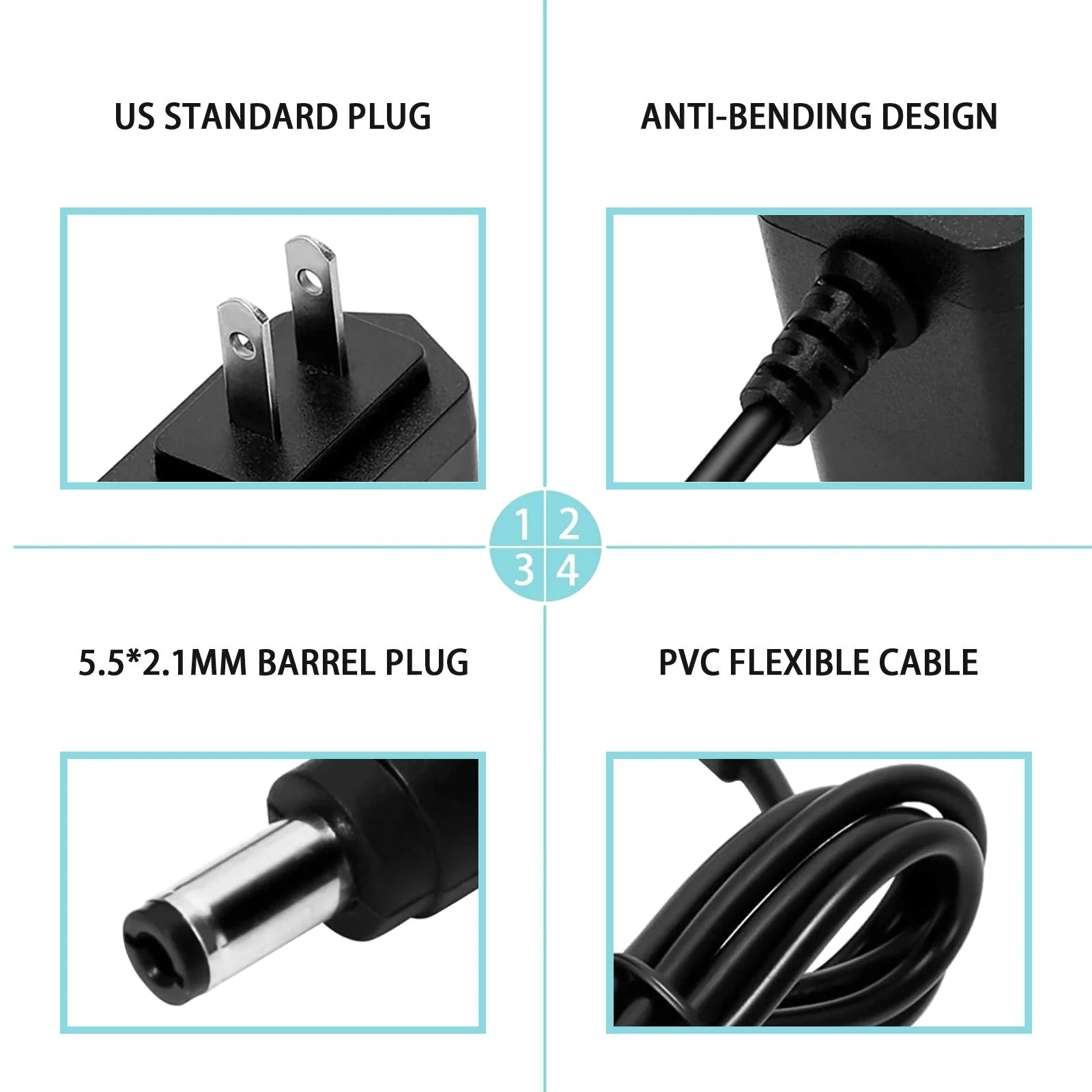 9V AC DC Power Supply Adapter Charger for BOSS ROLAND PSB-1U PSB1U Effect Pedal and BOSS Roland GT-10 GT-10B BCB-60 Multi-Effects Guitar with 6ft Long Cord - Image 4
