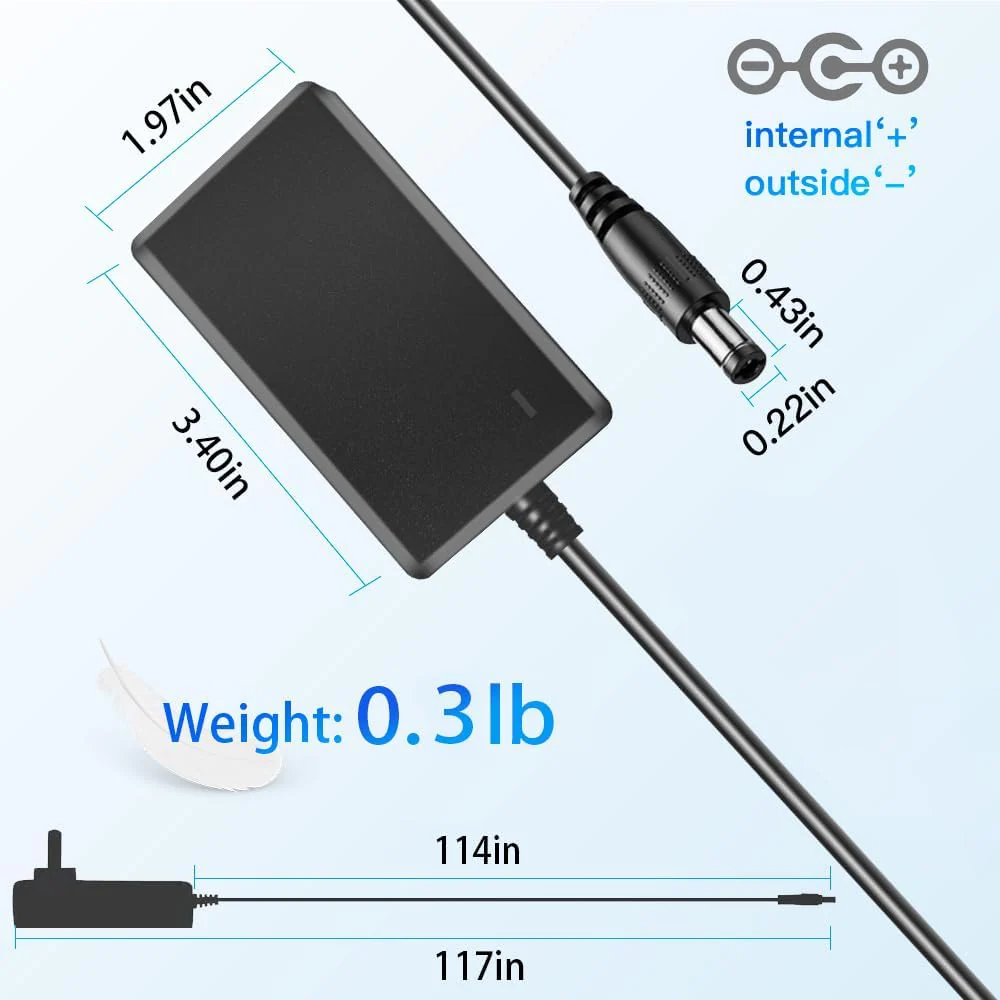 9V DC Power Adapter, Compatible with Alesis Command Mesh Kit, Nitro Max, Nitro Pro Kit Electronic Drum Module Power Supply Cord a Perfect Replacement to - Image 5
