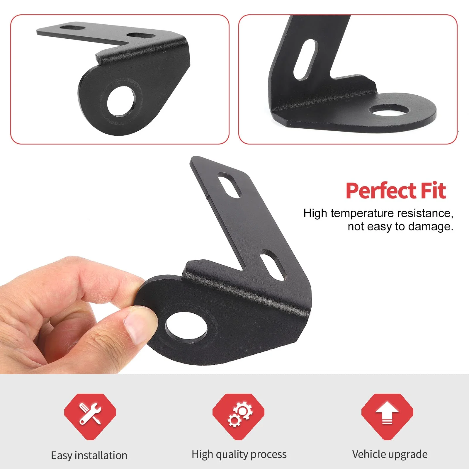 A Pillar CB Antenna Mounting Bracket for Jeep Wrangler JK JKU 2007-2018, Driver's Side - Image 4