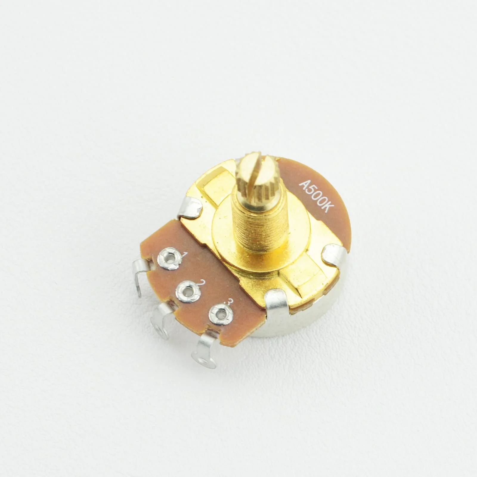 A500K B500K-OHM Guitar Potentiometer 18mm Long Split Shaft Pots Audio Volume Tone Pots Guitar Potentiometers for Electric Guitar and Bass (Set of 4) - Image 7