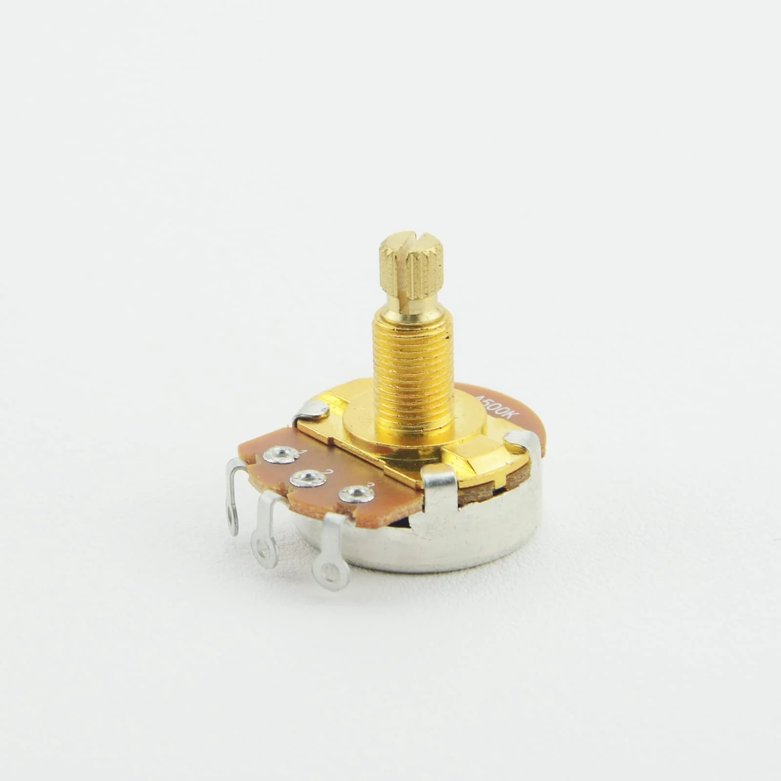 A500K B500K-OHM Guitar Potentiometer 18mm Long Split Shaft Pots Audio Volume Tone Pots Guitar Potentiometers for Electric Guitar and Bass (Set of 4) - Image 8