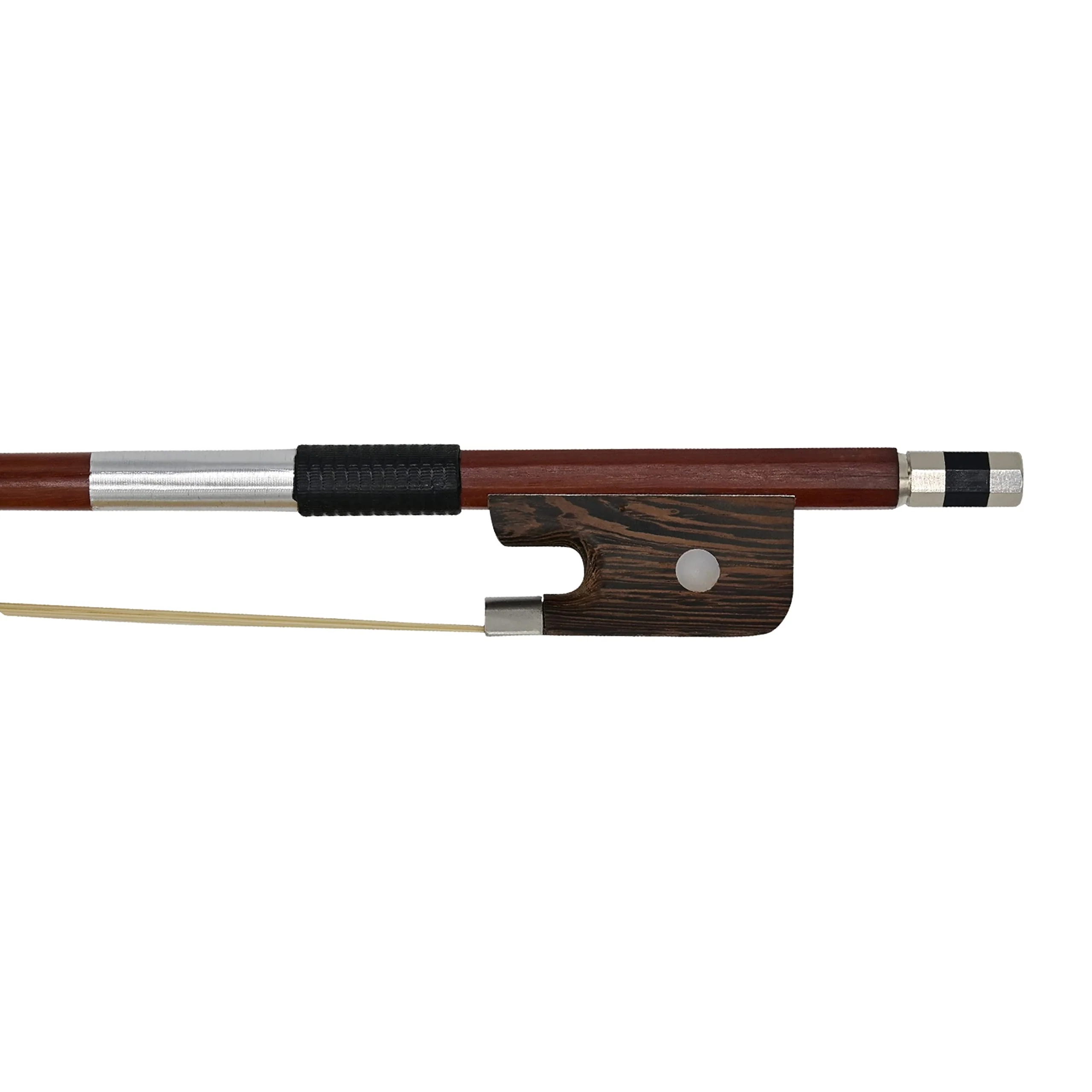 AB-100B Brazilwood Student French Bass Bow - 1/4 Size - Image 5
