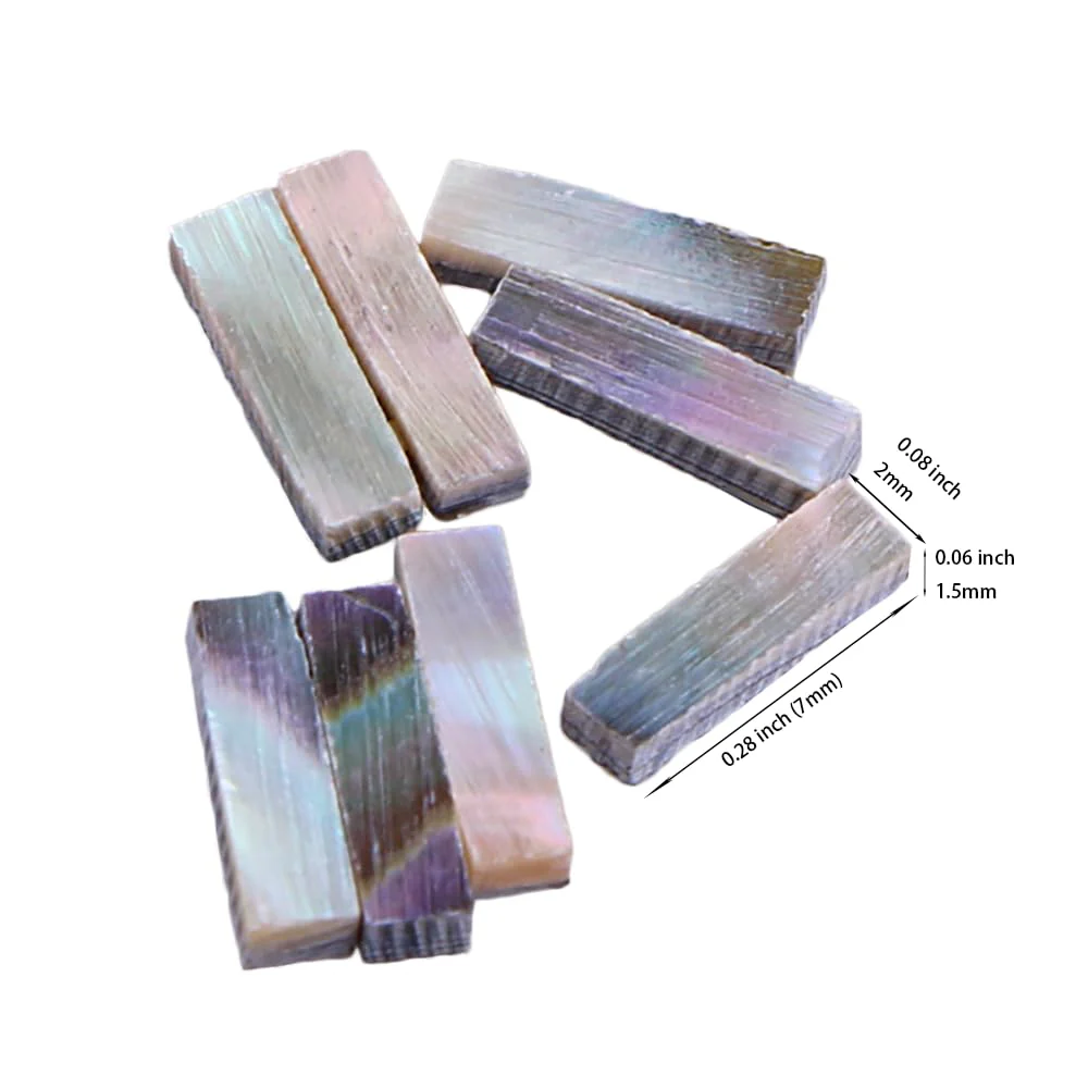 Abalone Binding Inlay Strips for Guitar Mandolin Maker 1.5mm x 2mm x 7mm (Pack of 60) - Image 6