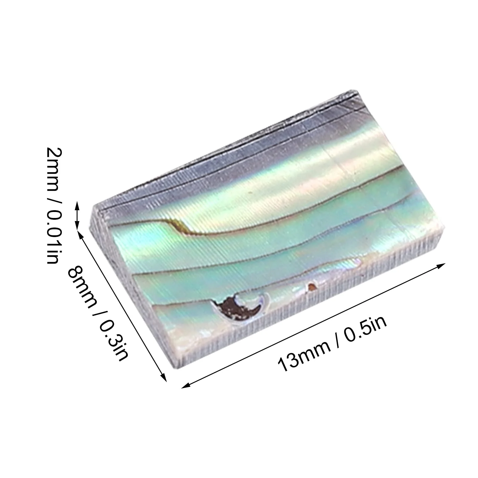 Abalone Shell Inlay, 10Pcs Nature Guitars Inlay Material Colourful for Mosaic Art for Jewelry Design - Image 7