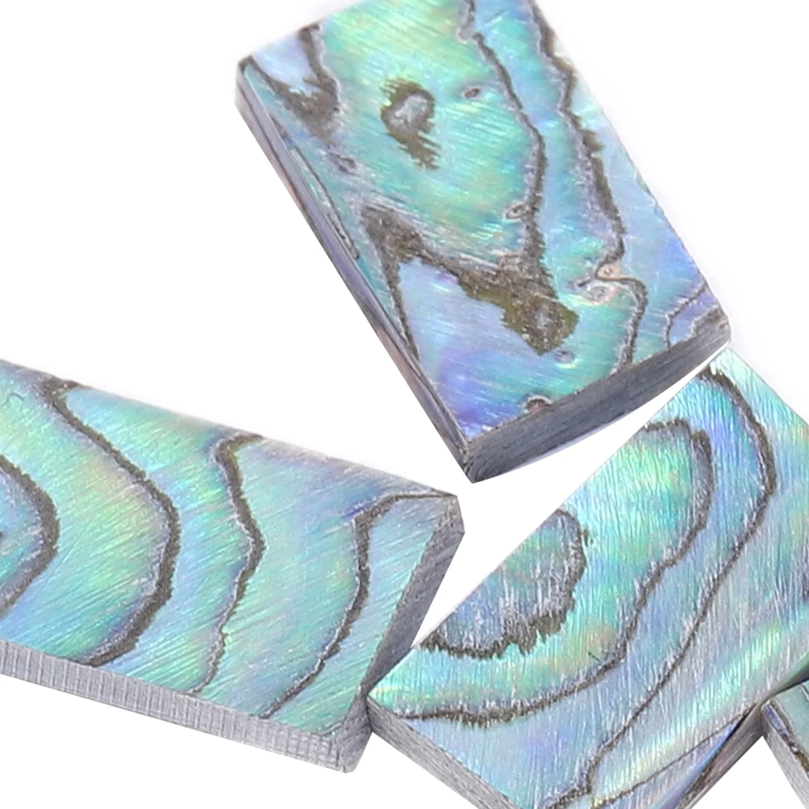 Abalone Shell Inlay, 10Pcs Nature Guitars Inlay Material Colourful for Mosaic Art for Jewelry Design - Image 8