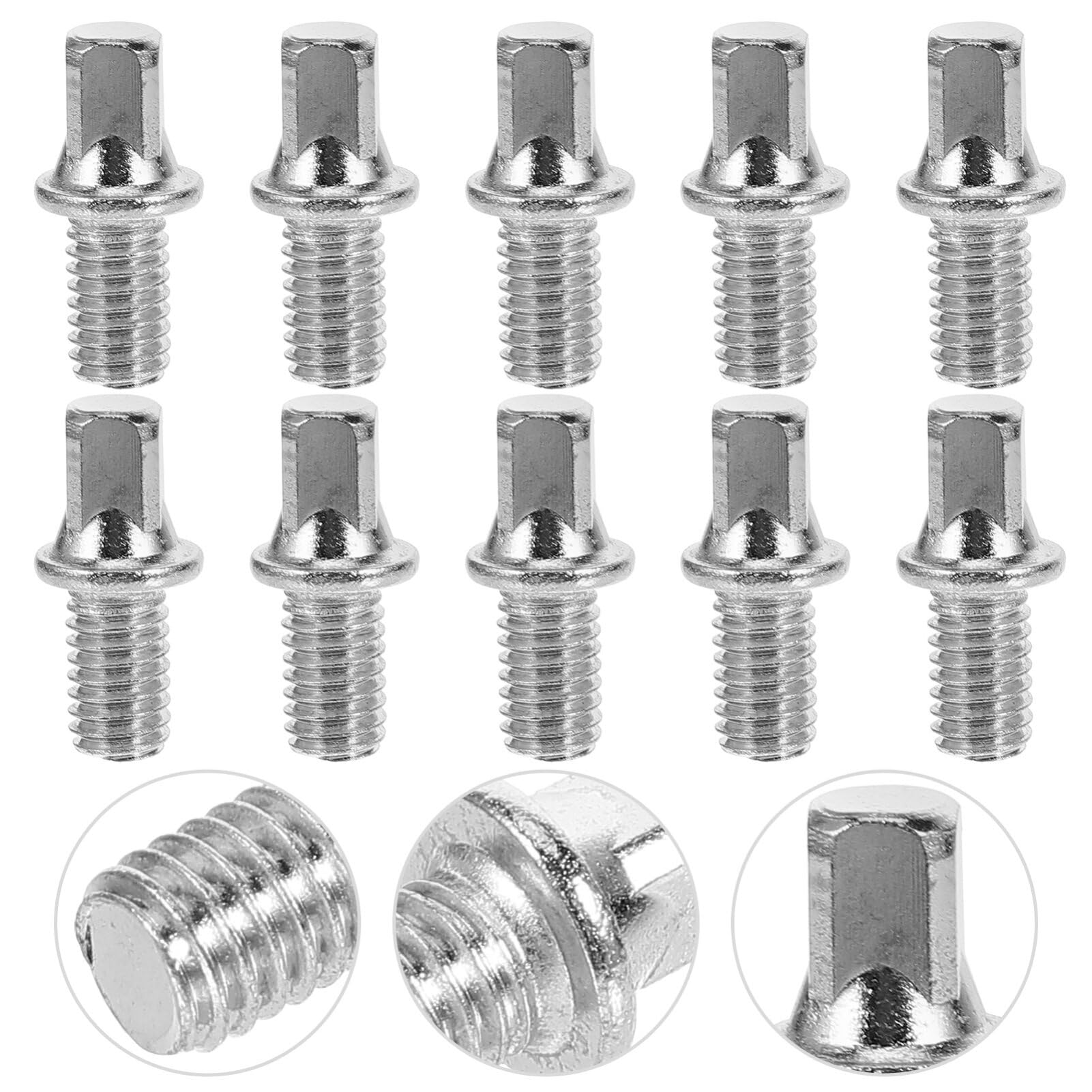 Abaodam 10pcs Key Screw Drum Set Hardware Bass Drum Screw M6x10mm Replacement Screw Supply 2x1cm - Image 9