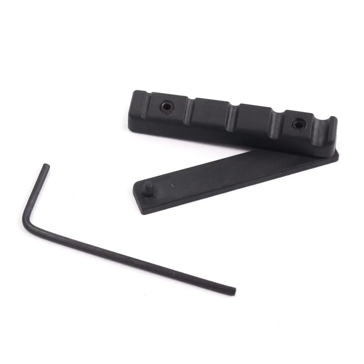 Abaodam 5 String Bridge Nut Gitar Rca Bass Knob Parts Saddle Slotted Nut T Nut Acoustic Cup Holder Expander Guitar Bass Nut Neck Ballad Medium Black - Image 6