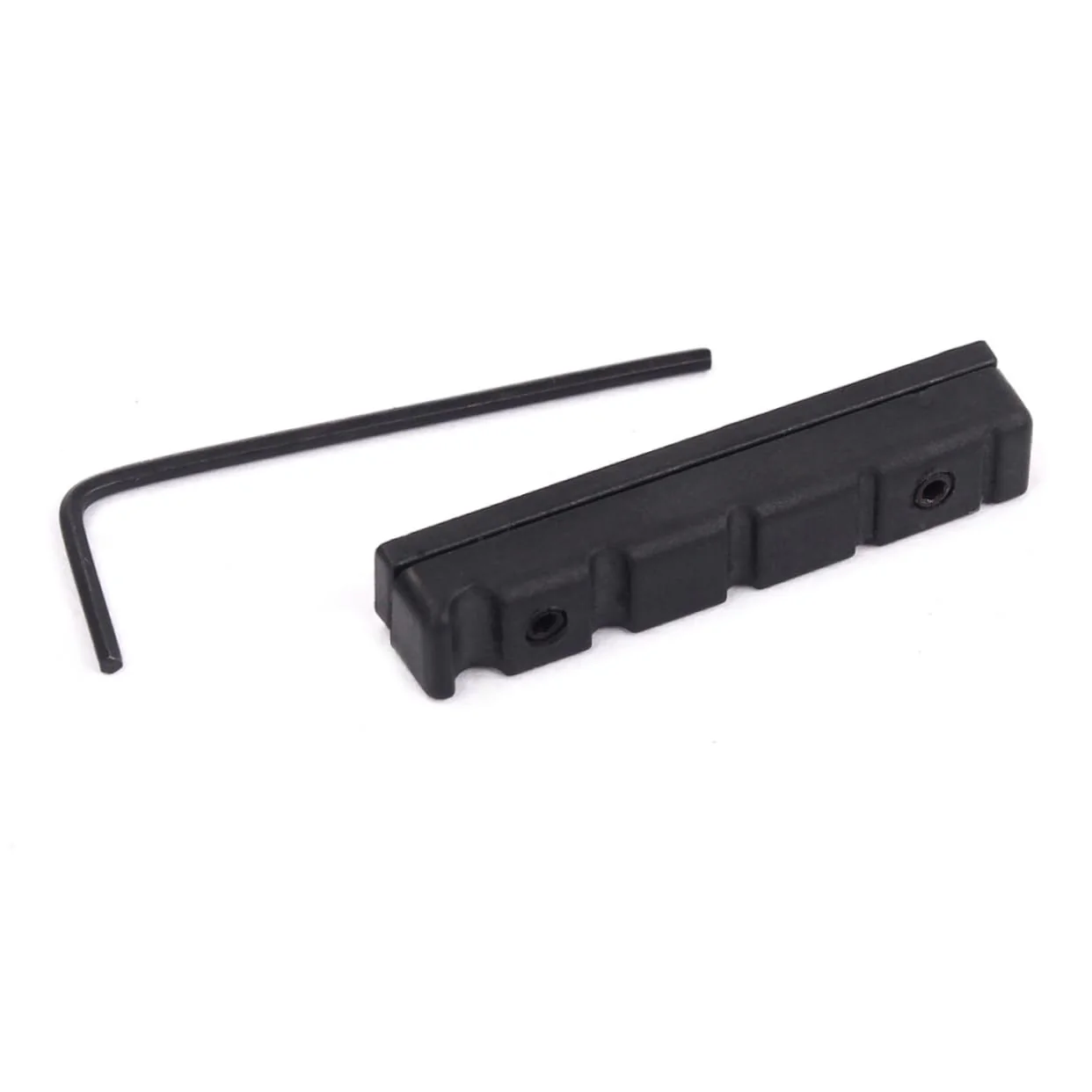Abaodam 5 String Bridge Nut Gitar Rca Bass Knob Parts Saddle Slotted Nut T Nut Acoustic Cup Holder Expander Guitar Bass Nut Neck Ballad Medium Black - Image 7