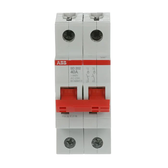 Abb -entrelec SD202/40 – Secciónador 2-pole, 40 A - Image 2