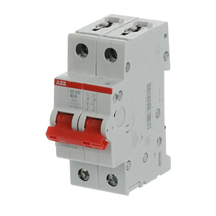 Abb -entrelec SD202/40 – Secciónador 2-pole, 40 A - Image 3