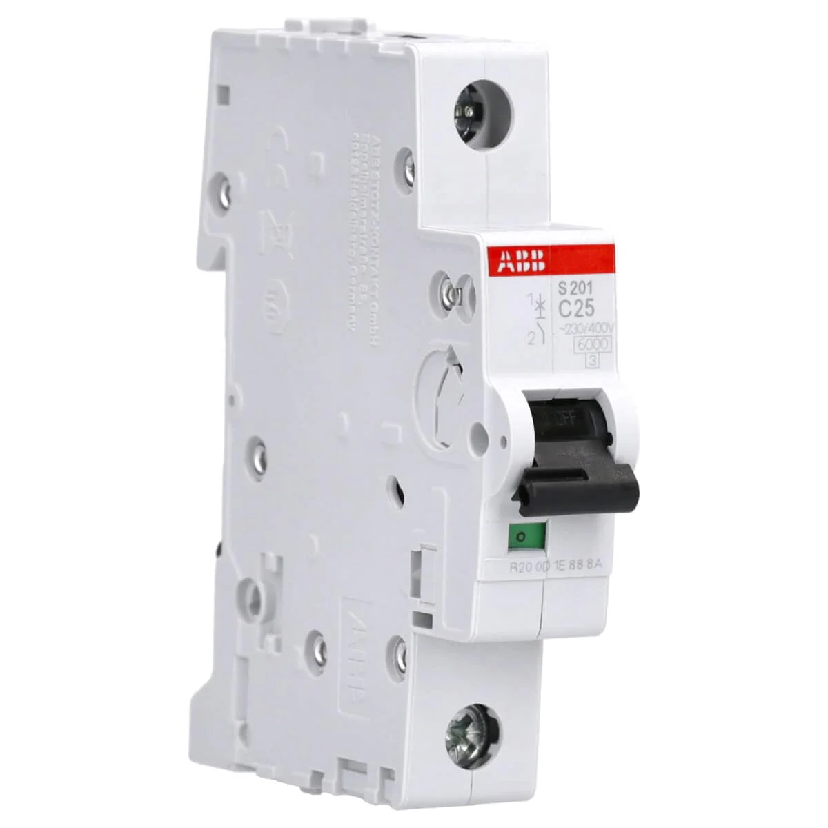 ABB S201-C25 Circuit Breaker S200-1P 25 A-C 2CDS251001R0254