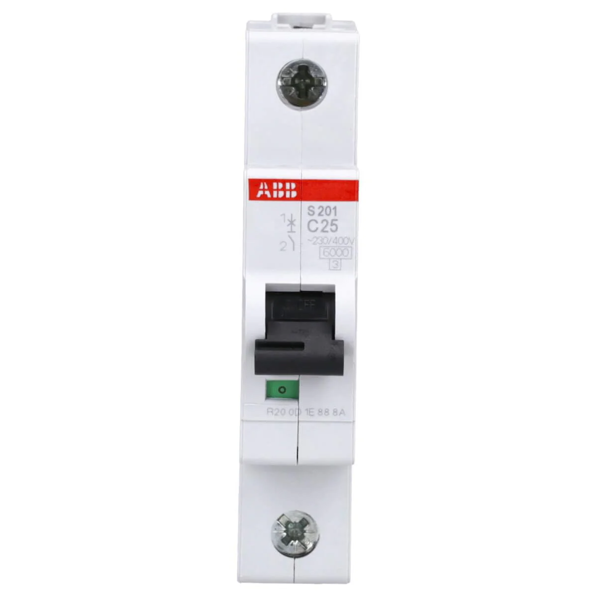 ABB S201-C25 Circuit Breaker S200-1P 25 A-C 2CDS251001R0254 - Image 2