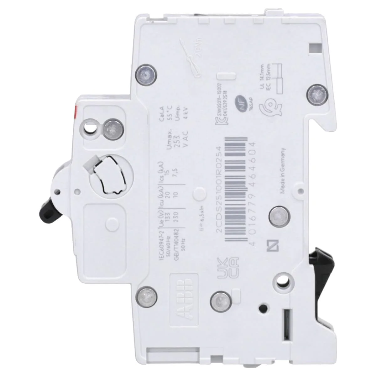 ABB S201-C25 Circuit Breaker S200-1P 25 A-C 2CDS251001R0254 - Image 3