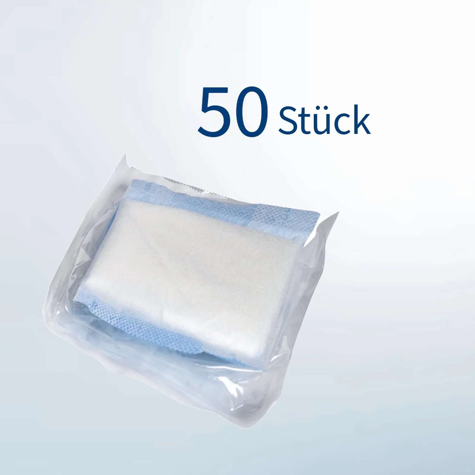 ABENA Absorbent Dressings 10 x 10 cm, Pack of 50, White, Sterile, Highly Absorbent Dressings, Absorbent Pad, Absorbent Pad, Latex Free, with Water-Repellent Backing - Image 2